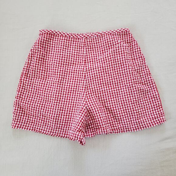 Vintage Other - Vintage Red Gingham Shorts 5t/6